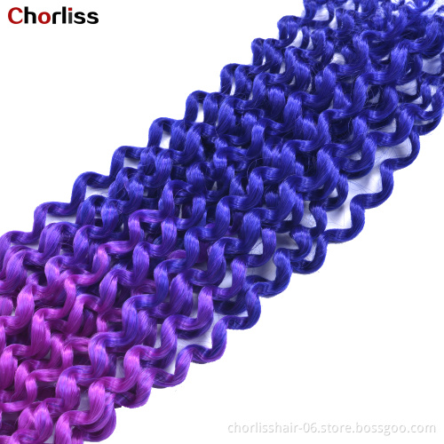 Wholesale Solid Color Ombre Prepassion Twist Crochet Braiding Hair Kinky Curly Butterfly Locs Synthetic Braiding Hair Extensions